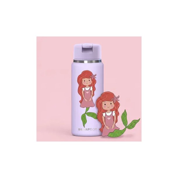 Bearfoot Tiny - Termo Drikkedunk - 200 ml - Lyser�d Havfrue