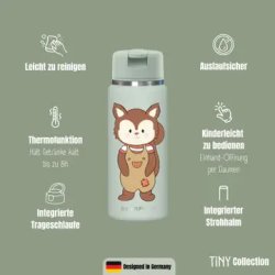 Bearfoot Tiny - Termo Drikkedunk - 200 ml - Salvia Egern 