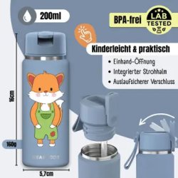 Bearfoot Tiny - Termo Drikkedunk - 200 ml - Bl� R�v 