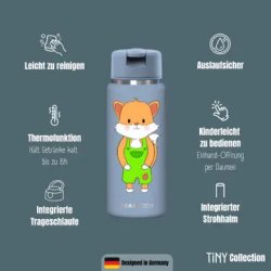 Bearfoot Tiny - Termo Drikkedunk - 200 ml - Bl� R�v 