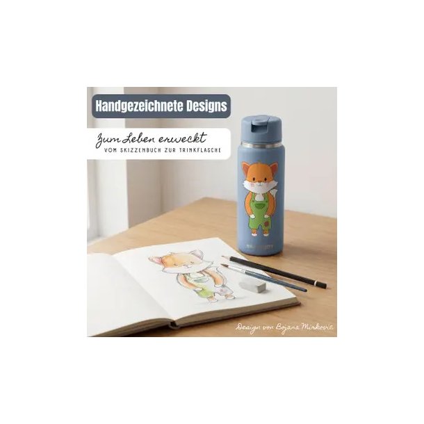 Bearfoot Tiny - Termo Drikkedunk - 200 ml - Bl� R�v 
