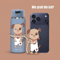 Bearfoot Tiny - Termo Drikkedunk - 200 ml - Bl� Hund