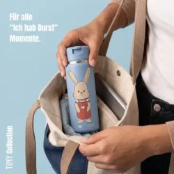 Bearfoot Tiny - Termo Drikkedunk - 200 ml - Bl� Kanin