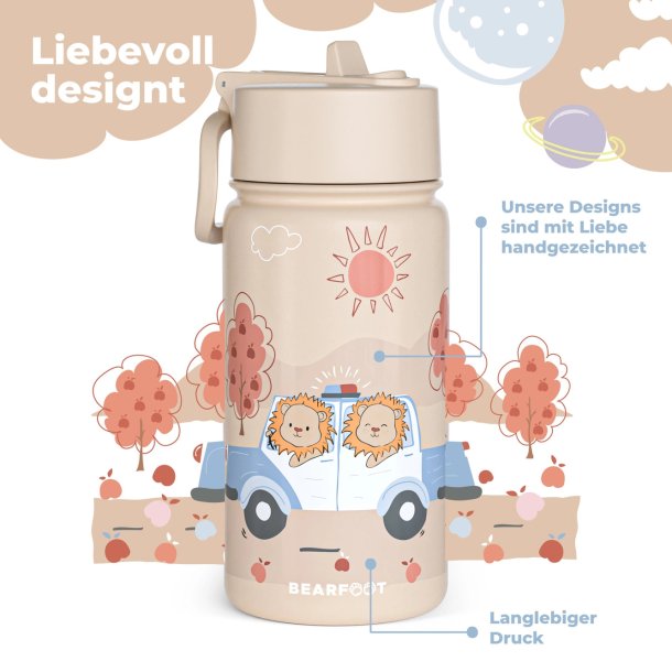 Bearfoot Termo Drikkedunk - Politi og Lver - 400 ml 