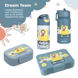 Bearfoot Termo Drikkedunk - Bl Gravmaskiner og Abe - 400 ml 