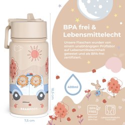 Bearfoot Termo Drikkedunk - Politi og Lver - 400 ml 