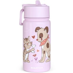 Bearfoot Termo Drikkedunk - Lyserd - Hund og kat  - 400 ml