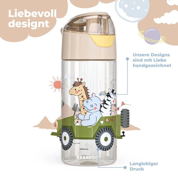 Bearfoot Drikkedunk 450 ml. - Brun Safari 