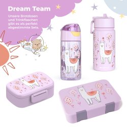 Bearfoot Termo Drikkedunk - Lyserd Lama - 400 ml 