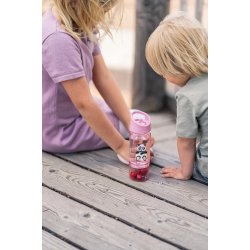 Carl Oscar - Vandflaske 2 i 1 med aftagelig bundkop - Lyser�d Panda 