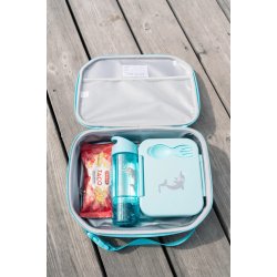 Carl Oscar - Vandflaske 2 i 1 med aftagelig bundkop - Bl� Delfin 