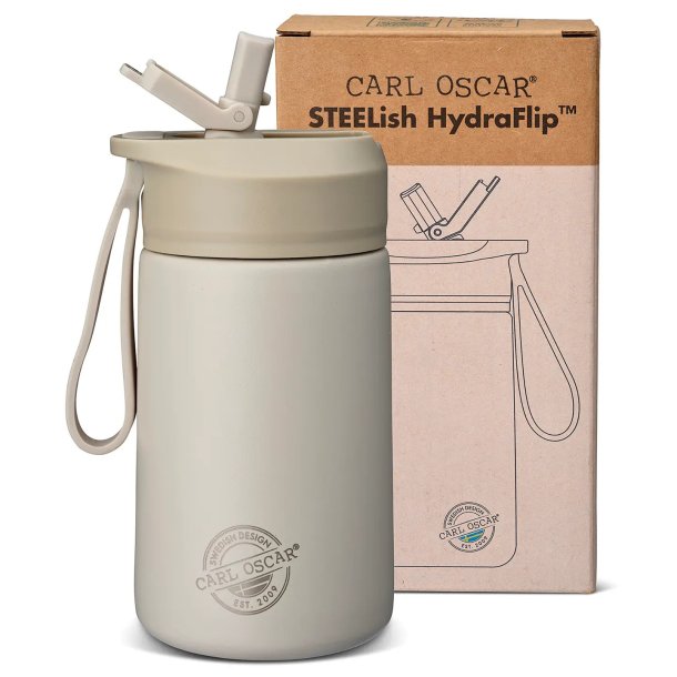 Carl Oscar - STEELish HydraFlip 0,4 L - Greige