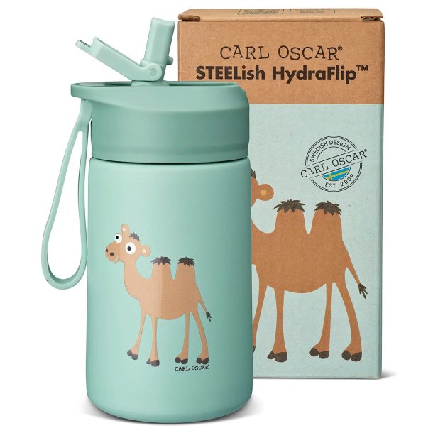 Carl Oscar - STEELish HydraFlip 0,4 L - Gr�n kamel 