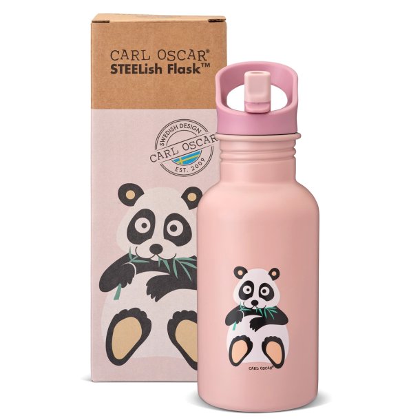 Carl Oscar - SteeLish flaske 500 ml - Lyser�d panda 