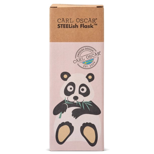 Carl Oscar - SteeLish flaske 500 ml - Lyser�d panda 