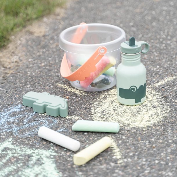 Done By Deer - Flaske rustfrit stl - Croco - Grn - 350 ml