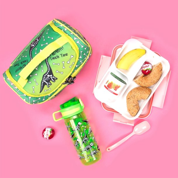 Fringoo - Drikkedunk med sugerr - Dinosaur Lunch time - 600 ml