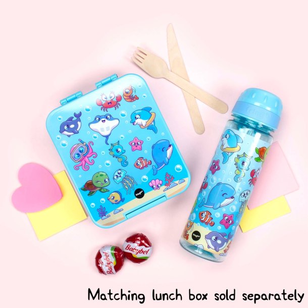 Fringoo - Drikkedunk med sugerr - Havets dyr - 650 ml