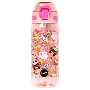 Fringoo - Drikkedunk med sugerør - Animal Treats - 600 ml