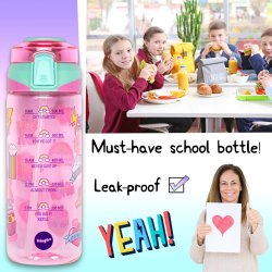 Fringoo - Drikkedunk med sugerr - Girls World - 650 ml 