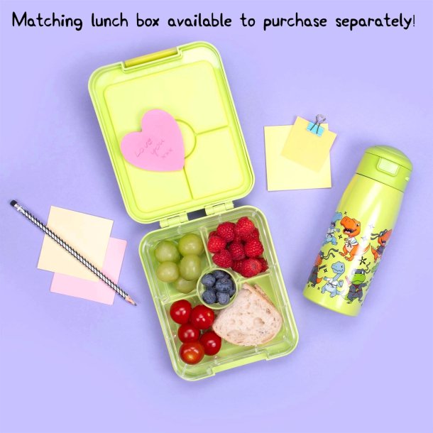 Fringoo - Drikkedunk rustfrit stl - Dino Ninja - 350 ml