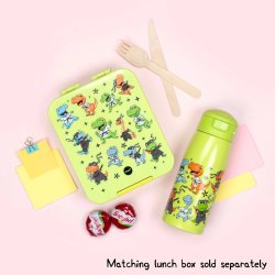 Fringoo - Drikkedunk rustfrit stl - Dino Ninja - 350 ml