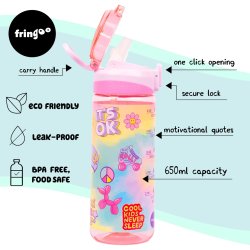 Fringoo - Drikkedunk med sugerr - Tie Dye - 650 ml