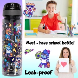 Fringoo - Drikkedunk med sugerr - Cool Dude - 650 ml