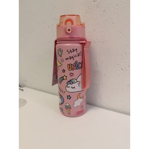 IDrink Termoflaske - 595 ml - Lyser�d - Enhj�rning 