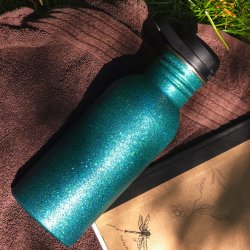 LEKKABOX Glimmer drikkeflaske - Rustfri stl - 500 ml - Aqua 