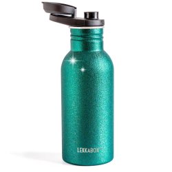 LEKKABOX Glimmer drikkeflaske - Rustfri stl - 500 ml - Aqua 