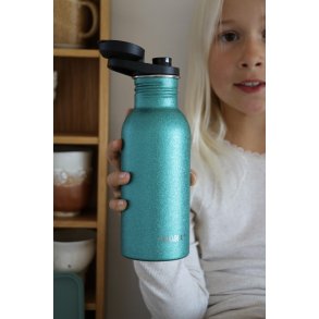 LEKKABOX Glimmer drikkeflaske - Rustfri stl - 500 ml - Aqua 