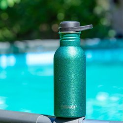 LEKKABOX Glimmer drikkeflaske - Rustfri stl - 500 ml - Aqua 