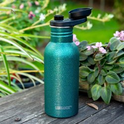 LEKKABOX Glimmer drikkeflaske - Rustfri stl - 500 ml - Aqua 