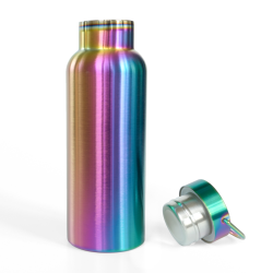 LEKKABOX Termodrikkedunk - 600 ml. - Rustfri stl - Rainbow