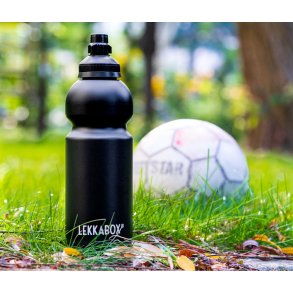 LEKKABOX - Bubble drikkedunk - Sort - 600 ml 