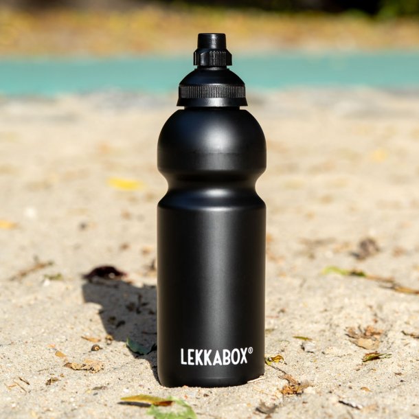 LEKKABOX - Bubble drikkedunk - Sort - 600 ml 