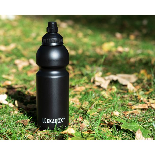 LEKKABOX - Bubble drikkedunk - Sort - 600 ml 