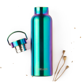 LEKKABOX Termodrikkedunk - 600 ml. - Rustfri stl - Rainbow