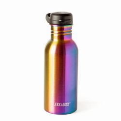 LEKKABOX Drikkeflaske - 500 ml - Rustfri stl - Rainbow