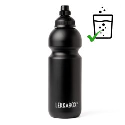 LEKKABOX - Bubble drikkedunk - Sort - 600 ml 
