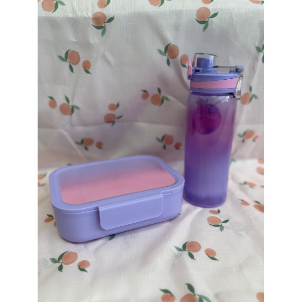 Lunch Buddies Drikkedunk - Regnbue pink Drikkedunk - 600ml