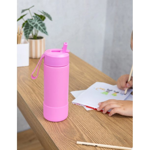 Montii Fusion 475 ml Sipper drikkeflaske - Floss Roze