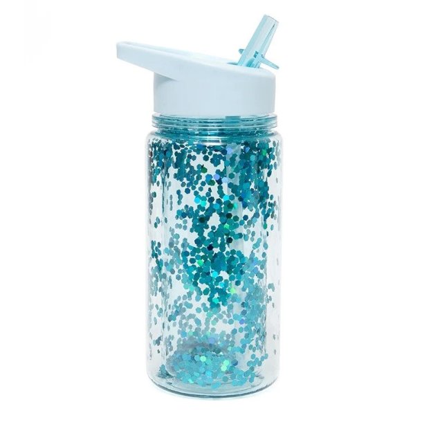 Petit Monkey Drikkedunk - 300 ml - Glimmer Dusty Aqua 