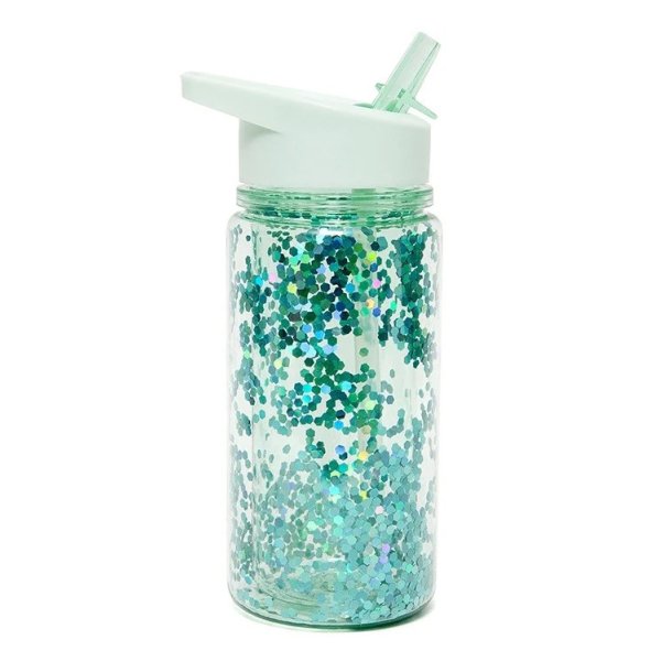 Petit Monkey Drikkedunk - 300 ml - Glimmer Green Lily 