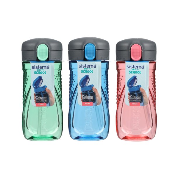 Sistema - Tritan Quick Flip Bottle 520 ml. - Pink Punck