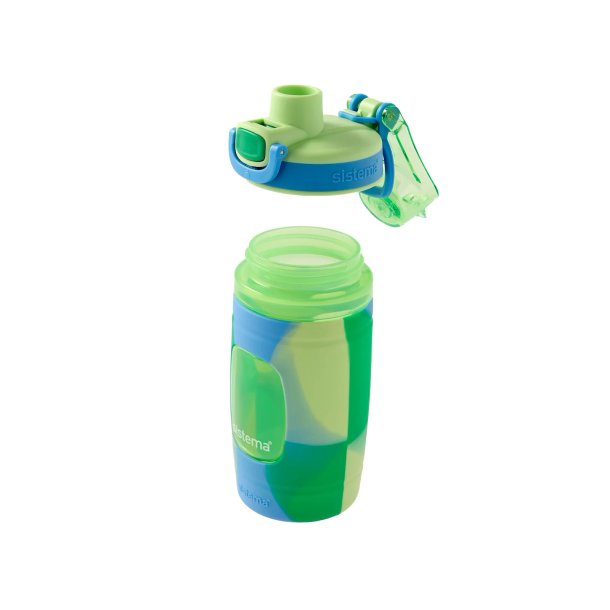 Sistema - Soft Grip Bottle 473ml - Cucumber