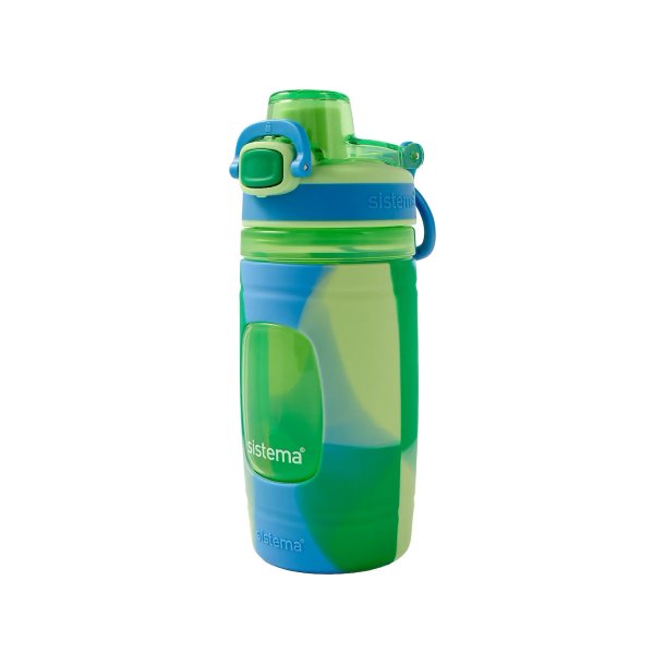Sistema - Soft Grip Bottle 473ml - Cucumber