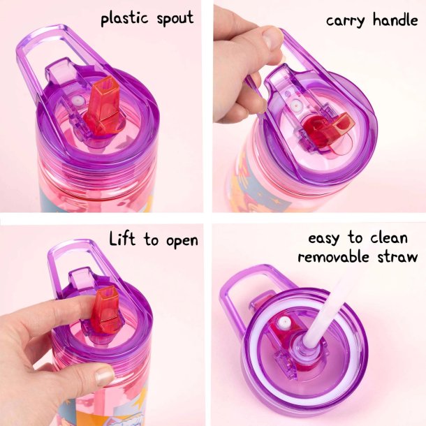 Paw Patrol - Drikkedunk - 580 ml - Lyserd - Sky/Everrest 