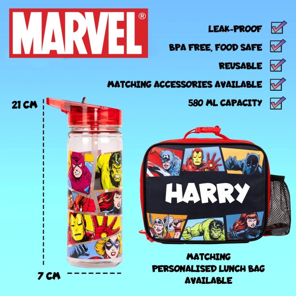 Avengers drikkedunk - 580 ml - Rd 